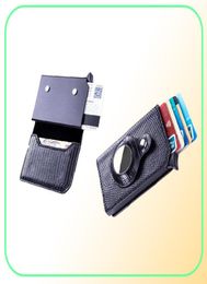Wallets Men Women Card Cover Antitheft Smart Wallet Tracking Device Slim RFID Holder For Air Tag5250337