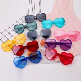 Outdoor Eyewear Heart Shape Sunglasses Woman Sun Glasses UV400 Sport Colourful Bicycle Bike Wearing Goggle Red Pink Yellow