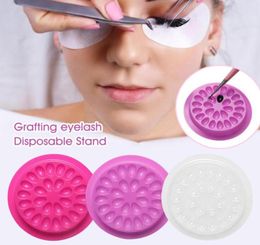 New Eyelash Extension Makeup Tools Glue Holder Lashes Adhesive Pallet Disposable Stand For Beauty Parlour7658324