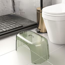 Simple and Modern Household Toilet Stool: Add Thick Squat Pit Artifact for Children Transparent Footstool for Easy Bathroom
