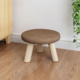 Foot Stool Small Wooden Stool Multi-Functional Wood Bench Seat Feet Rest Ideal For Living Room Entryway Foyer Hallway Garden