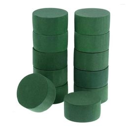 Party Decoration 12/24pcs DIY Craft Flower Arrangement Absorb Water Aisle Home Garden Green Floral Foam Keep Fresh Brick Block Round