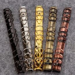 Clips 10 Pieces DIY journal notebook mechanical, 6 ring mechanism, A4 B5 A5 A6 A7 binder clip gold silver bronze black