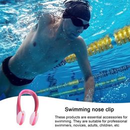Nose Clip For Swimming Professional Waterproof Reusable Silicone Nose Plugs Silicone Swimming Nose Clip Plugs For Adults Kids