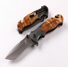 Browning X50 Flipper Titanium Pocket Folding Knife 440C 57HRC Tactical Camping Hunting Survival Knife Military Utility Clasp EDC T8822368