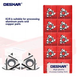 DESKAR 100% Original 16ER 16IR A55 A60 G55 G60 AG55 AG60 K15 Threading Turning Tool CNC Lathe Cutter Cutting Insert For Aluminum