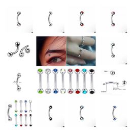 Nose Rings & Studs Fashion Stainless Steel Horseshoe Fake Ring C Clip Lip Piercing Stud Hoop For Women Men Barbell Drop Delivery Je J Dhq4K