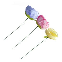 10/30/100pcs Artificial Green Flower Stem DIY Floral Florist Craft Material Handmade Wire Stem Accessoies for Wedding Home Decor