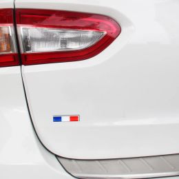 1 Pair France National Flag Metal Car Stickers Auto Styling Motorcycle Accessories Badge Label Emblem Car Stickers