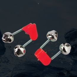 10PCS Small bell rod pod bite indicator tools accessories feeder carp fish Bell/Alarm box bait boat auger fishing Red