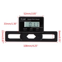 Digital Gauge LCD Backlight Display Slicer Measurement Tool Black