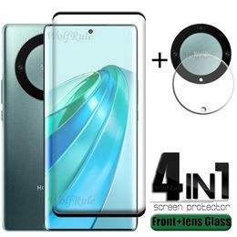 4-in-1 For Honour Magic5 Lite 5G Glass Phone Film 9H Full Cover Curved Screen Protector Honour Magic5 Magic 5 6 Lite 5G Lens Glass