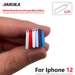 Original Dual Card Replace Mobile Phone For iPhone 12 mini 12 Pro Max Sim Card chip slot drawer tray Holder repair part + Pin