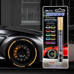 Wheel Marker Paint Pen Waterproof Paint Pen Marker Auto Rubber Tyre Painting Pen Design Making On Tire Paint Graffiti Touch Up