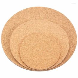 Table Mats 10Pcs 3Sizes Cork Plant Coasters 4/6/8 Inch For Plants Indoors