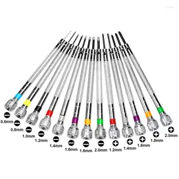 Watch Repair Kits 13PCS Tool Screwdriver Set 0.6mm-2.0mm Slotted/Cross Kit Professional Watchmakers Tools