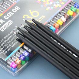 0.4mm Hook Pen Washable Drawing Outline Markers 12-100 Colours Pen Set Highlighter School Stationery Art Painting Supplies