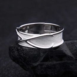 Anime Super Z Goku Black Ring Adjustable 100% 925 Pure Silver Time Finger Ring For Women Men Cosplay Jewelry Rings Accessory