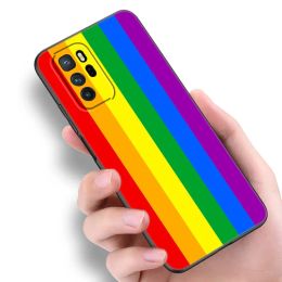 Gay Lesbian LGBT Rainbow Pride Case For Xiaomi Redmi Note 7 8 9 10 Lite 11 11E 11T 12 Pro 11S 4G 10T 5G 8T 9S 10S Black Cover