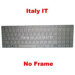 Keyboards Laptop NO Backlit Keyboard For Teclast F15 KY3471 US K762 VER:A1 K3259 Italy IT Without Frame Silver New