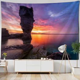 Beach Tapestries Natural landscape Big Tapestry Coconut Fabric Print Tapestry Home Wall Decoration Blanket Bohemia Decorate Your Home R0411