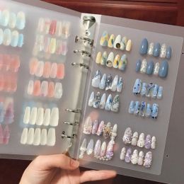 Nail Painting Practise Design Book Manicure Design Tip PVC Storage Display Albums Nails Sample Display Tool