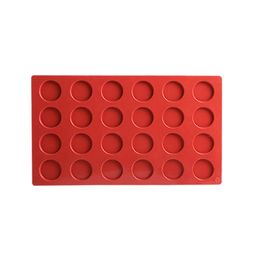 24-cavity Round Wax Seal Silicone Pad Stamp Mould Mat DIY Auxiliary Tool Scrapbook Material Craft Supplies