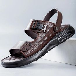 Sandals Air Cushions For Men Latex Pads Beach Shoes Driving Men's Sandales Homme Sandalen Herren Sandalha Masculina