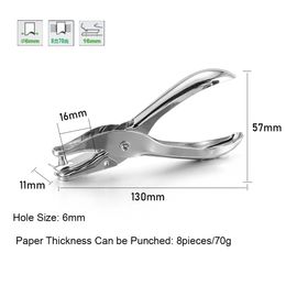 1pcs Handle Hole Punch Plier Circle Card Cut Hole Cutter Single Hole Puncher for Jewelry Making Package Accessories Tools