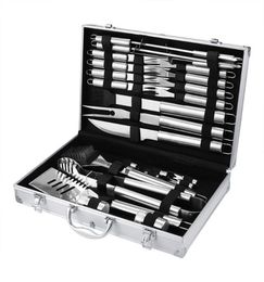BBQ Utensils Barbecue Grilling Set bag Stainless Steel Kit Utensil Accessories Camping Outdoor Cooking Tools7046331
