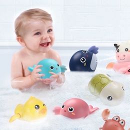 1PC Cute Dolphin Swim Animal Wound-up Chain Clockwork Baby Kid Bathroom Bathing Toy Water Toy Swimming Pool & Accessories