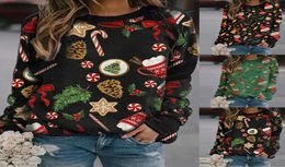 Women Casual Christmas Printing Plaid Raglan Long Sleeve Shirts Blouse Tops Christmas Sweater Christmas Clothes 2020 B0024896637