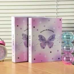 Butterfly Photo Album Ins Photo Cover Kpop Idol Photocard Holder Scrapbook Collect Book Photocard Albums 10pcs Inner Pages