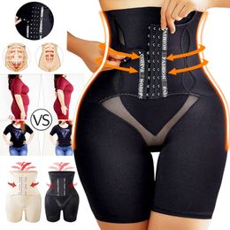 High Waist Trainer Body Shaper Shorts Slimming Pants Fajas Women Firm Tummy Control Panties with Hook Butt Lifter Slim Shapewear