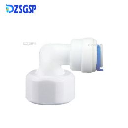 DZSGSP 1/4 3/8 OD Hose 1/8" 1/4" 1/2" 3/8" 3/4" Male Female Quick Connector System Water Purifies RO Water Straight Elbow Pipe