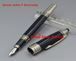 Many style Great John Kennedy Dark Blue Metal Rollerball pen Ballpoint pen Fountain pens office school supplies with JFK Serial 9202903