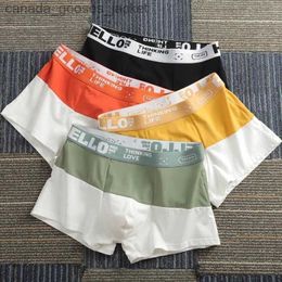 Underpants Mens Cotton Underwear BoxerShorts Mens Underwear Breathable and Comfortable Underwear Sexy Cuecas 2023 Hot M-3XL C240411