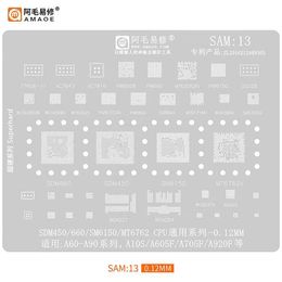 Amaoe SAM1-16 BGA Reballing Stencil For Samsung All series A full range Exynos CPU POWER Power Charger IC Audio Tin Net Repair