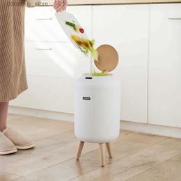 Waste Bins 9.5L/10L Smart Dustbin with Lid Automatic Sensor Trash Can Dispenser Non-slip Footbed Electric arbae Bin for Table Bathroom L49