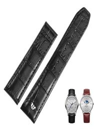 For MAURICE LACROIX Eliros Watchband First Layer Calfskin Wrist Band 20mm 22mm Black Brown Cow Genuine Leather Strap Watch Bands5340867