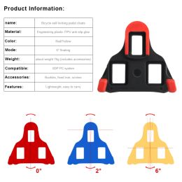 1Pair Bicycle Pedal Cleat Universal Self-Locking Pedales Road Bike Self-Locking Pedal Cleats Set For Shimano SM-SH11 SPD-SL