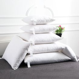 Easyum 30*50/40*40/45*45/50*50cm 100% Cotton Goose Down Feather Chair Sofa Back Cushion Pad Bed Pillow 240401