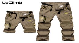 LoClimb Brand Camping Hiking Pants Men Women Removable Outdoor Sport Quick Dry Trousers Cycling Trekking Climbing Shorts AM002 C181887893