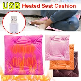 Electric Heating Pad Warm Winter USB Car Office Chair Office Classroom Electric Heating Chair Household Heated Seat Cushion