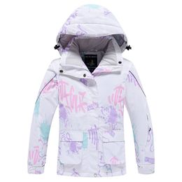 Girls Colourful Ski Costumes Children Winter Warm Ski Clothes Luxury Waterproof Windproof Breathable Jackets or Pants for Kids