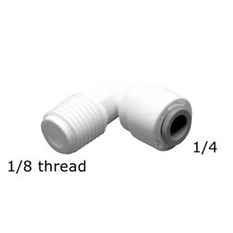 iTiGER RO Water Fitting Elbow 90 Degree NPT Male Thread 1/4 3/8 Hose PE Pipe Connector Water Philtre Reverse Osmosis Parts
