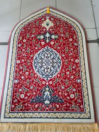 Printed Adult Prayer Mat for Muslim Ramadan 70x130 Flannel Worship Kneel Floor Carpets Non-slip Soft Portable Travel Prayer Rugs