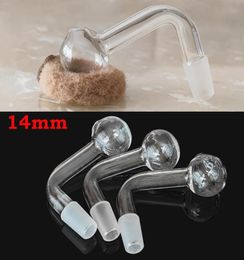 3cm big Ball 14mm Male joint glass bowls Pyrex Oil Burner Glass Pipe Transparent Clear Tobacco Bent Bowl Hookah Shisha Adapter Thi4155211