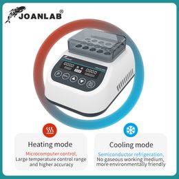 JOANLAB Portable Mini Thermostatic Dry Bath Incubator Lab Heater With Heating Block For 0.2/0.5/1.5/2ml Centrifuge Tube