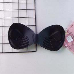 2Pcs Chest Pad Breast Enhancement Sexy Split Latex Chest Pad Ultra-thick Insert Underwear Liner U-shaped Wrap Bra Sports Bra Pad
